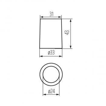 Preview: Leuchtmittelfassung aus Porzellan für E14 Fassung